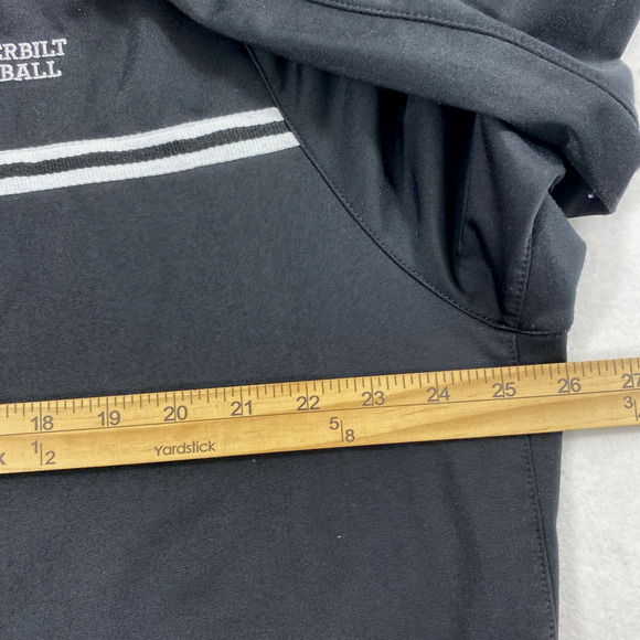 Nike‎ Vanderbilt College Football Jacket Mens XXL Black White Full Zip Pockets - Picture 5 of 8